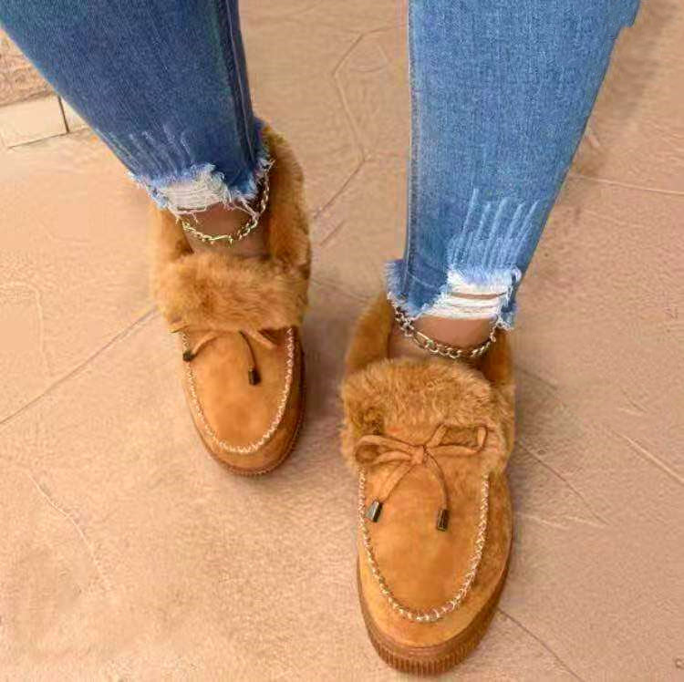 Hand-stitched shoes and snow boots