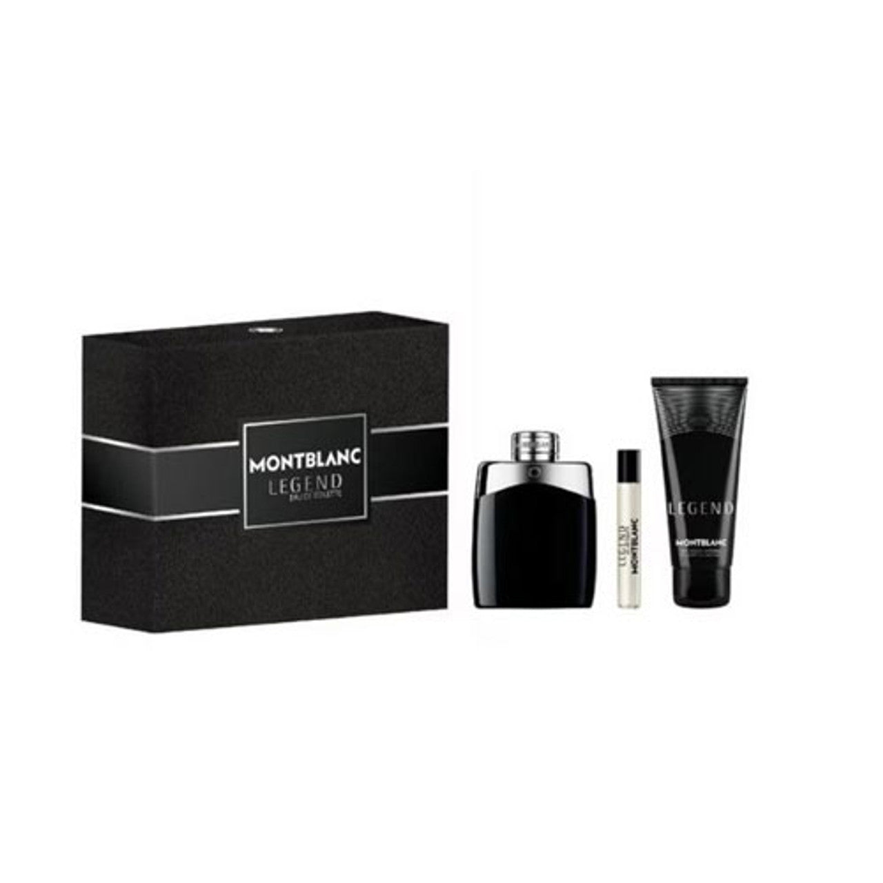 SET MONT BLANC LEGEND MEN ( 3 PC ) 3.4 OZ EDP SP / 3.4 OZ SHOWER GEL / 0.25 OZ