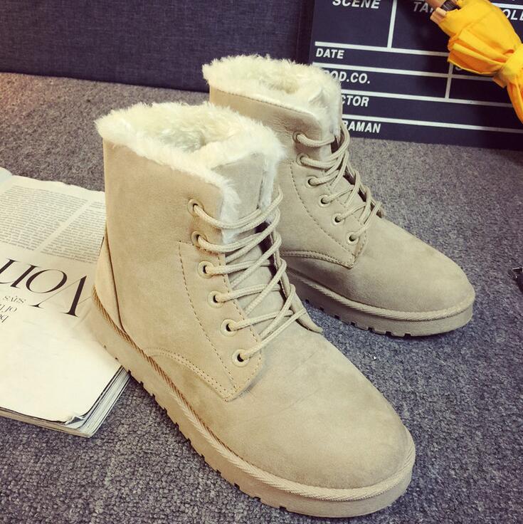 Winter boots short plush
