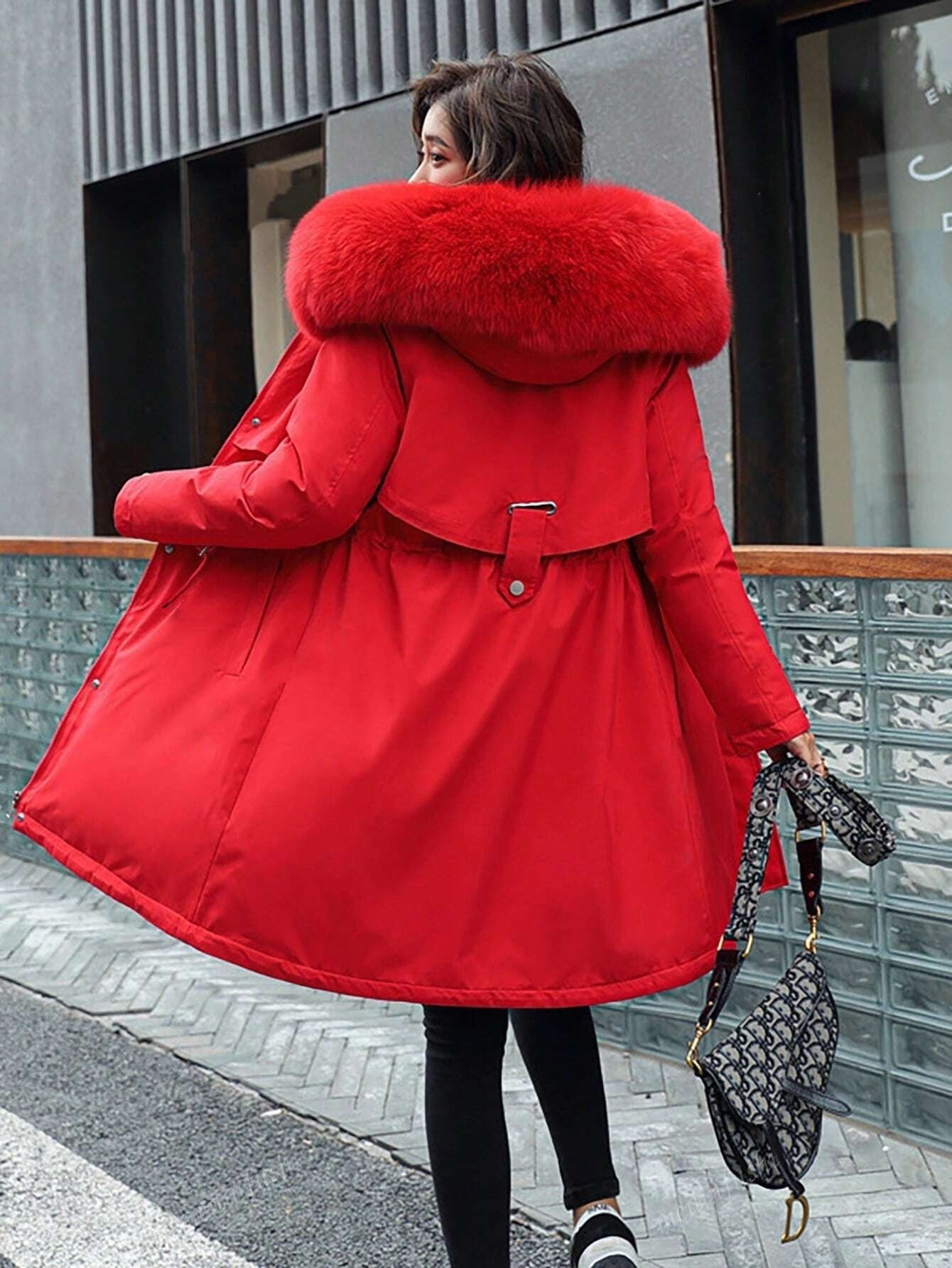 Hooded Loose Fit Slim Windproof Winter Jacket