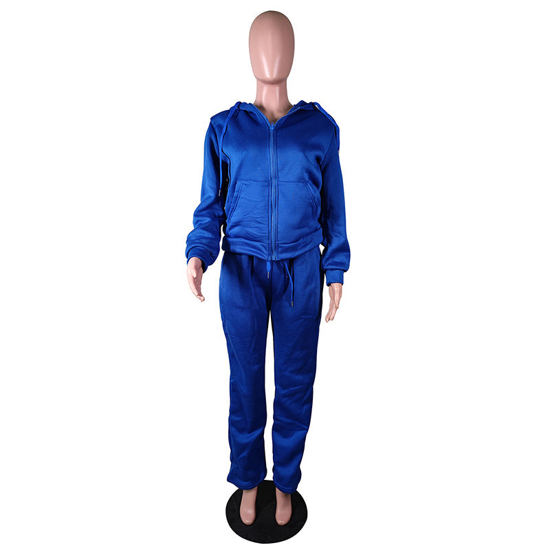 Women Sweatsuit Set 2 Piece Outfits Casual Hoodies Tops And Sweatpants Jogger