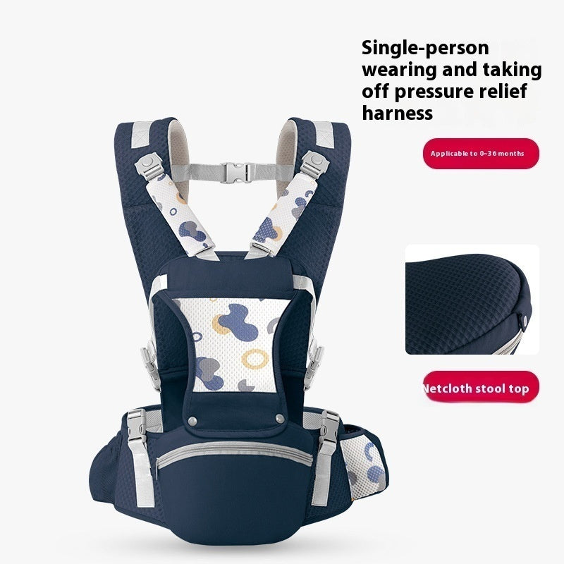 Baby Hip Seat Carrier Babyfor Child with Adjustable Strap Buckle Pocket Soft Inner Huge Storage