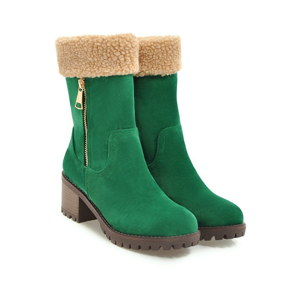 snow boots Rubber Short Plush