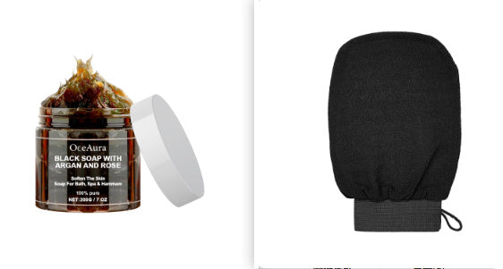 Black Soap With Argan And Rose