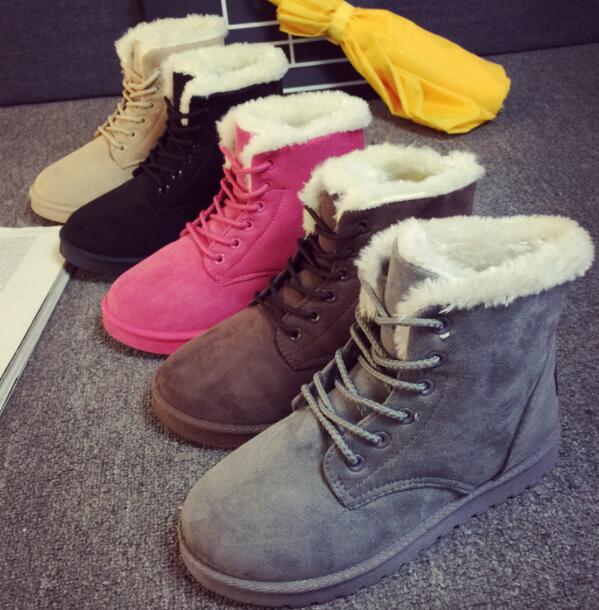 Winter boots short plush