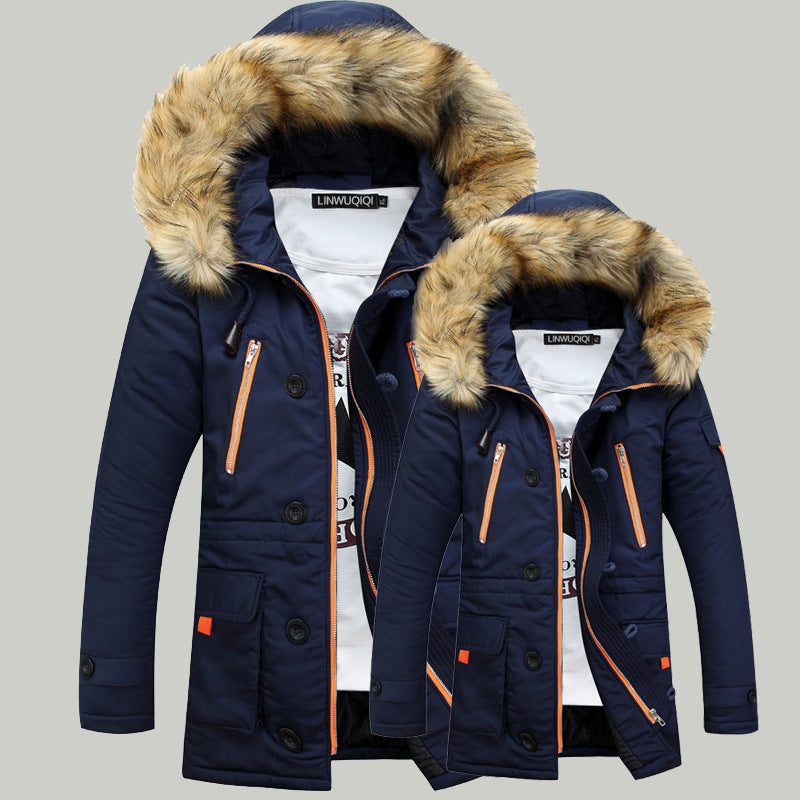 Winter Coat Hooded Waterproof Insulated Puffer Jacket Thicken Puffy Warm Down Windbreaker