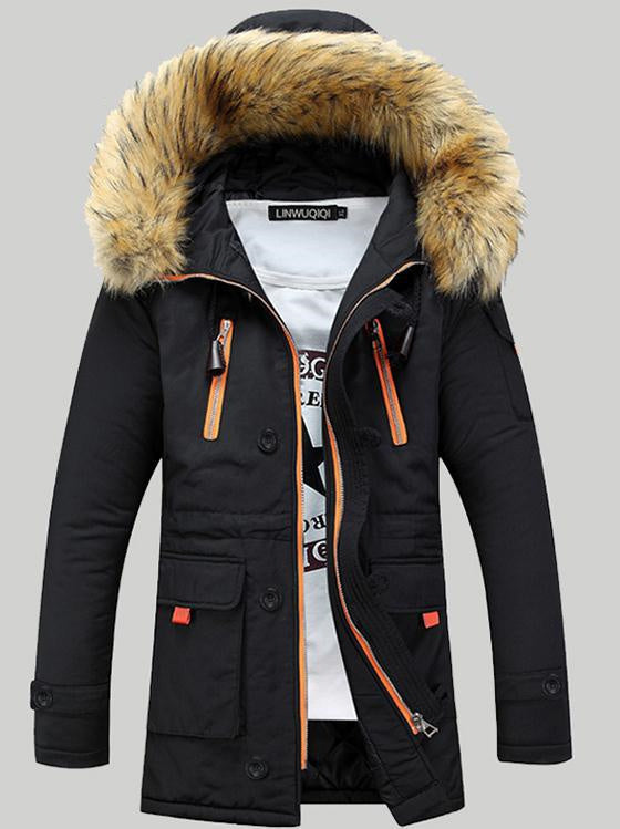 Winter Coat Hooded Waterproof Insulated Puffer Jacket Thicken Puffy Warm Down Windbreaker