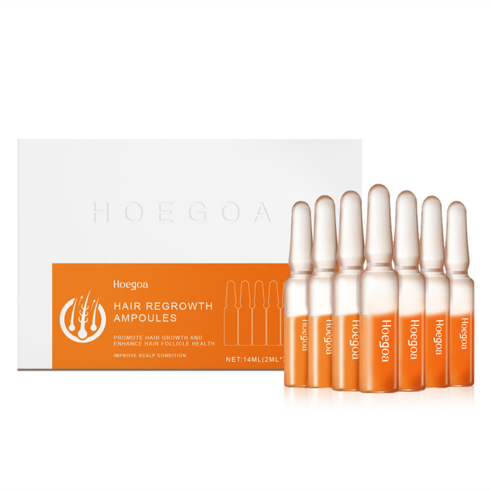 Hair Growth Ampoule with Coffee, Lemon & Turmeric Extracts – Stimulates Scalp & Boosts Hair Regrowth – 1.1x6.1cm