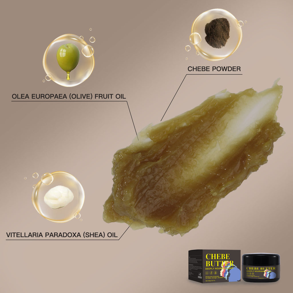 Chebe Butter Hair Oil 100g – Transparent, Natural Moisturizer for Hair Growth & Strength