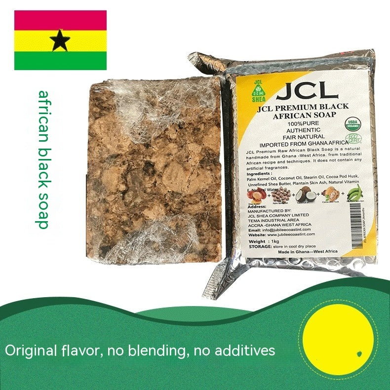 Ghana Raw African Black Soap for Glowing Skin – Natural Remedy for Acne & Eczema
