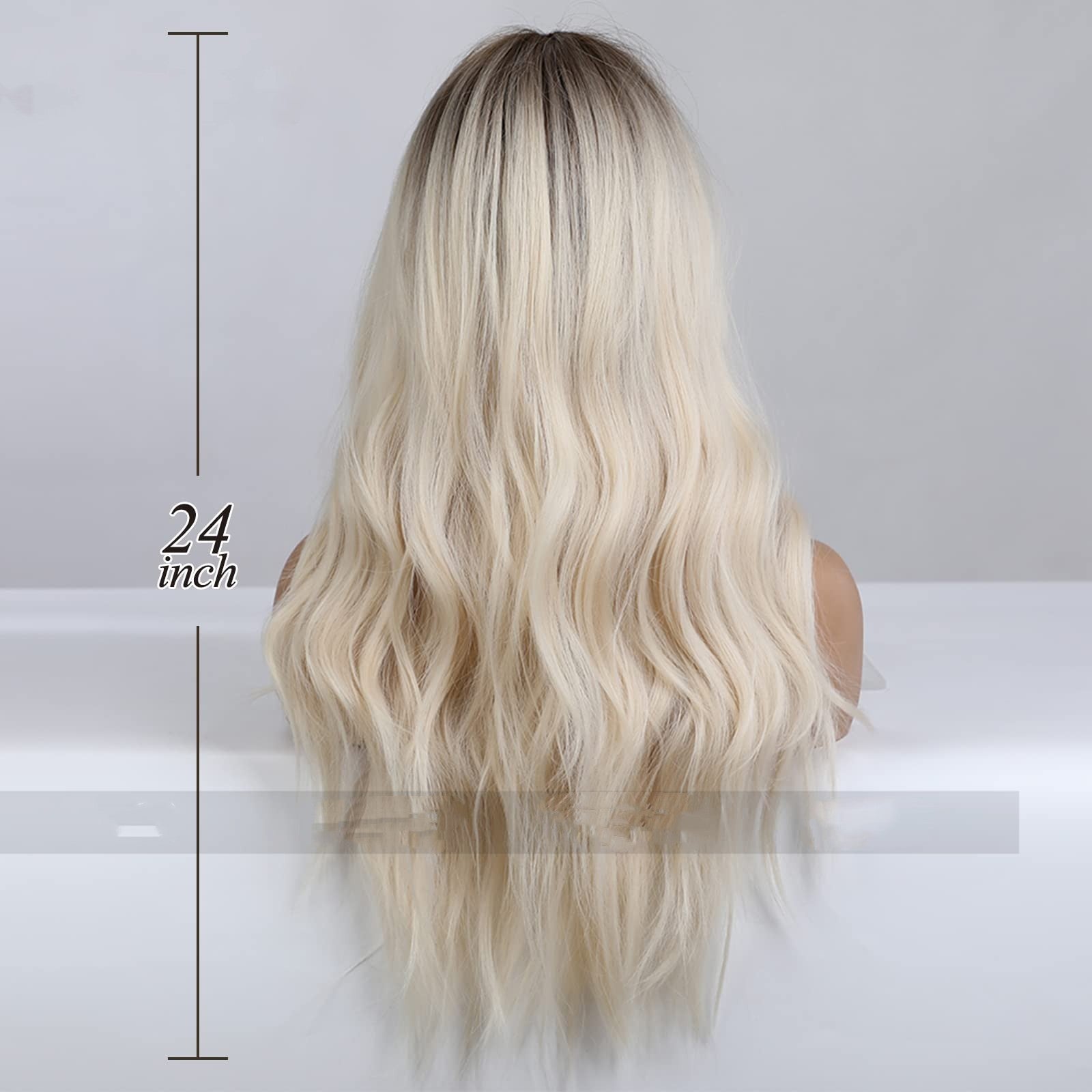 Blonde Brown Long Curly Wig