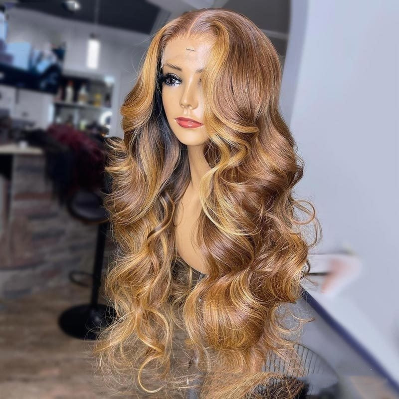 Honey Blonde  Highlight Wig