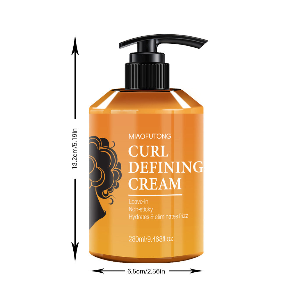Curly Hair Cream for Shaping & Moisturizing | Non-Hardening Curl Defining Elastin | 100ml & 280ml | Anti-Frizz Styling for Natural Curls