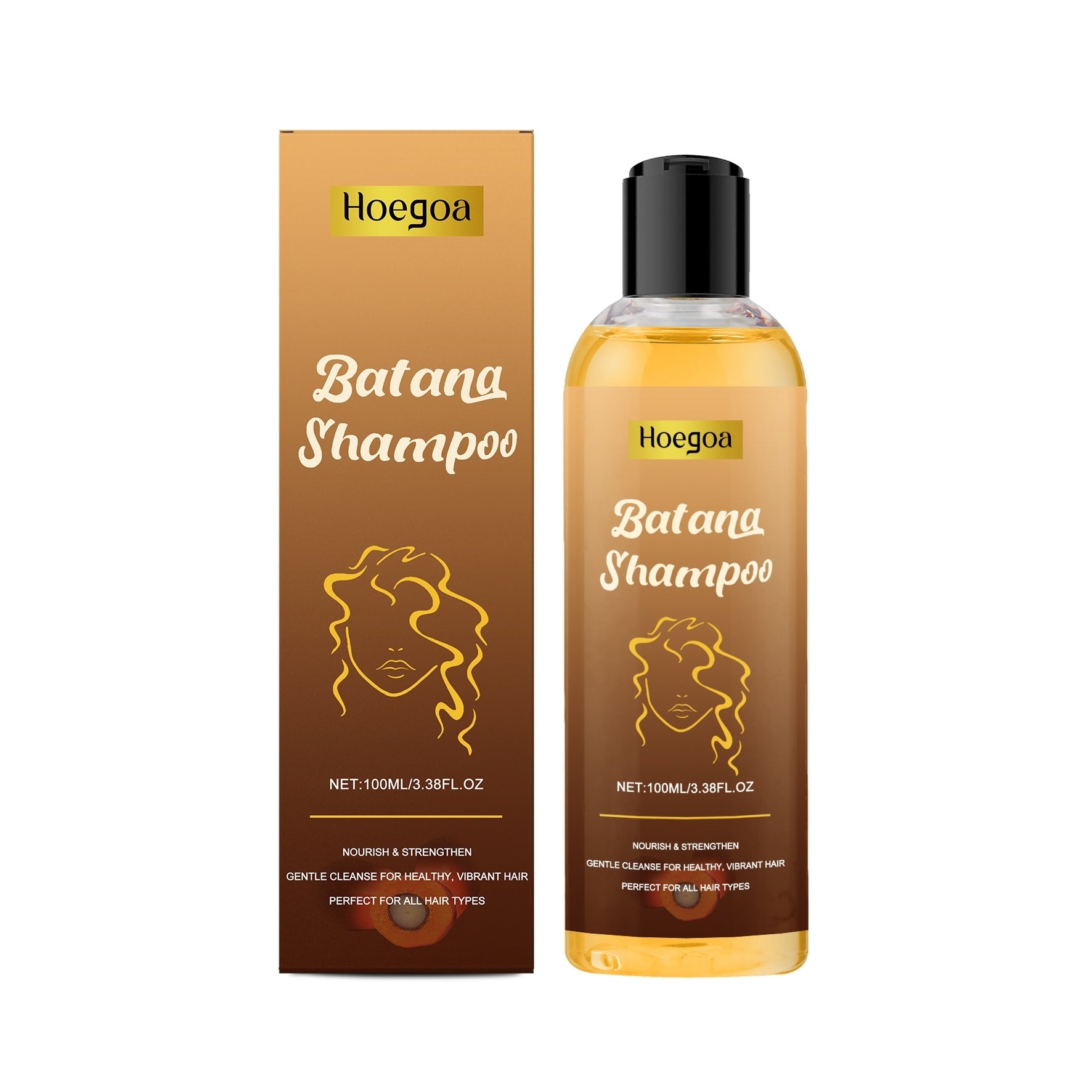 Batana Hair Shampoo with Platthana Oil | Nourishing & Strengthening Formula for Dry, Damaged Hair | Sulfate-Free Gentle Cleanser | 300ml