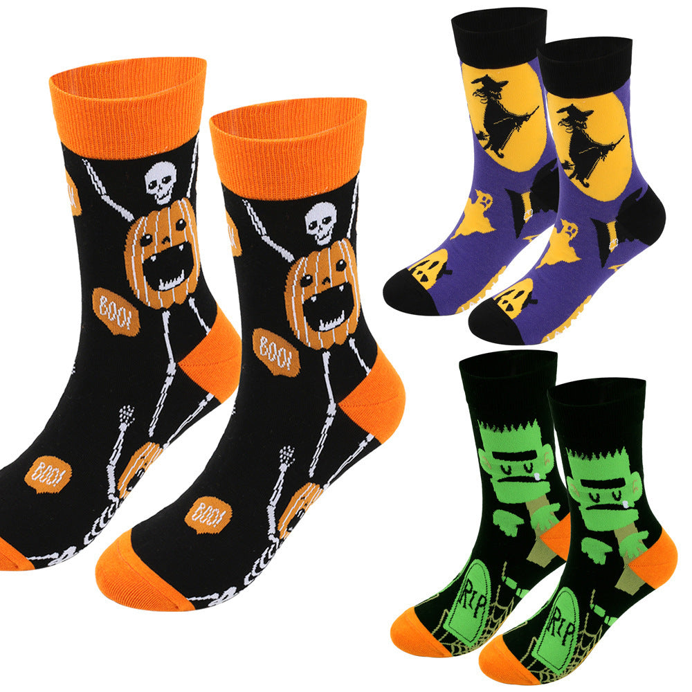 Halloween Cotton Socks Plus Size