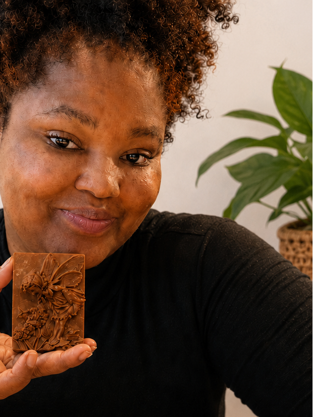 Cinnamon Shea Butter Soap – Fairy Shape with Oat &amp; Natural Seeds (External Use Only)