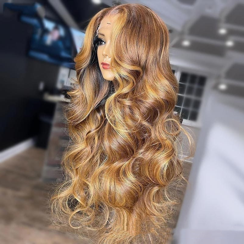 Honey Blonde  Highlight Wig