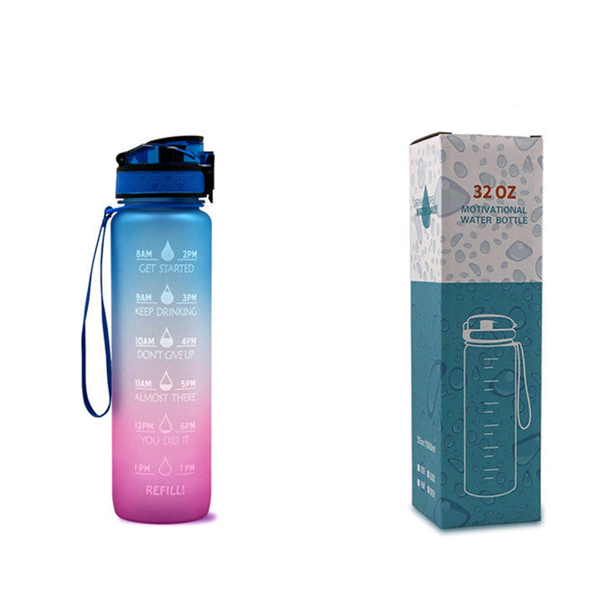 Water Bottle With Time Marker