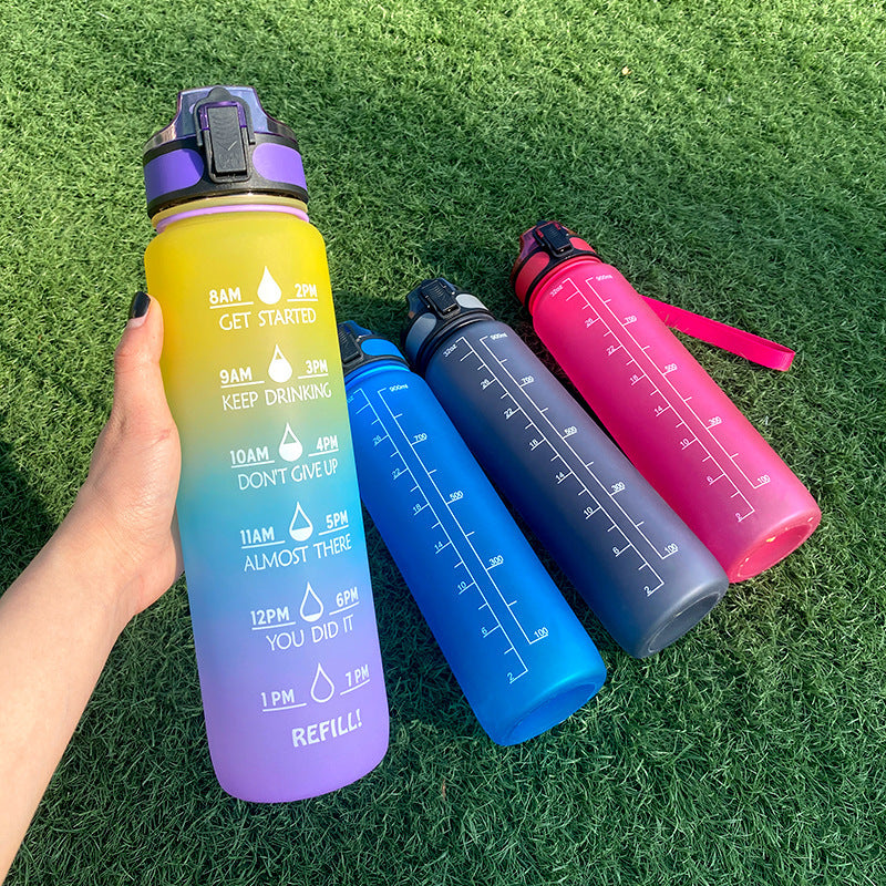 Water Bottle With Time Marker