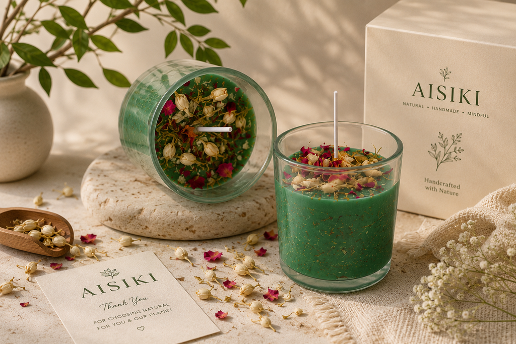 Big Lemongrass Candle – Spiritual Cleansing, Clarity & Self-Care