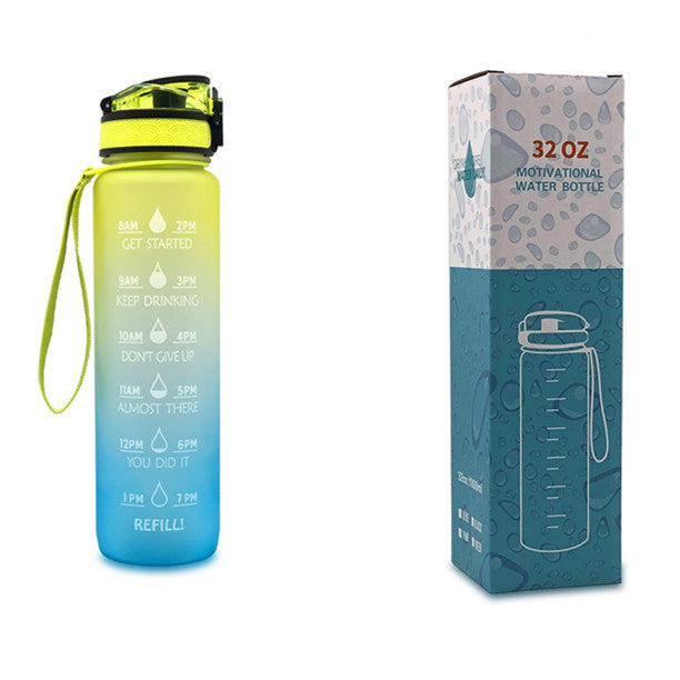 Water Bottle With Time Marker