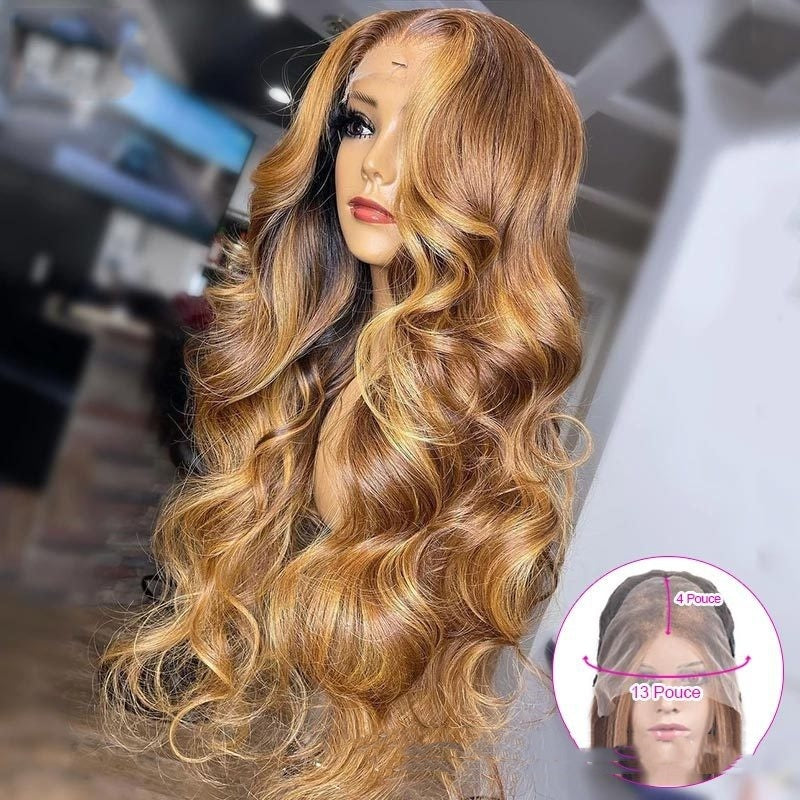 Honey Blonde  Highlight Wig