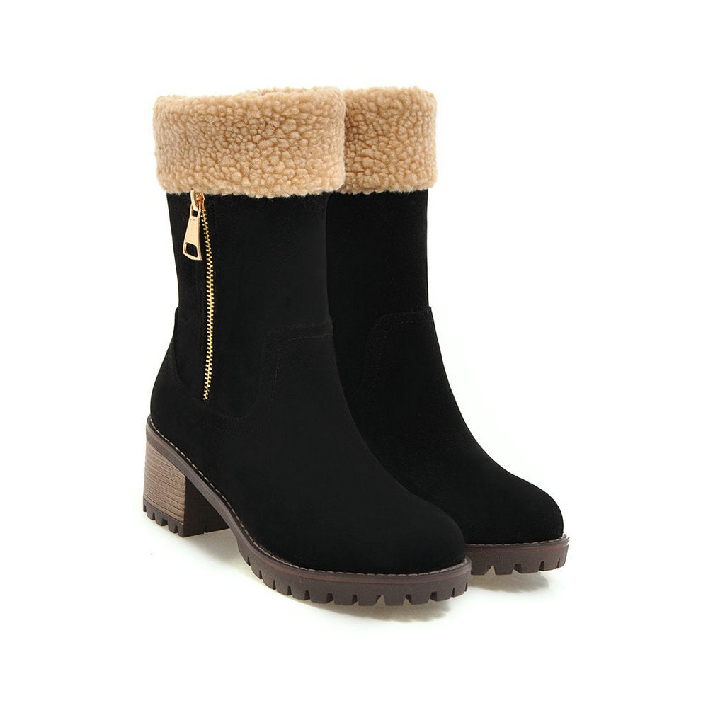 snow boots Rubber Short Plush