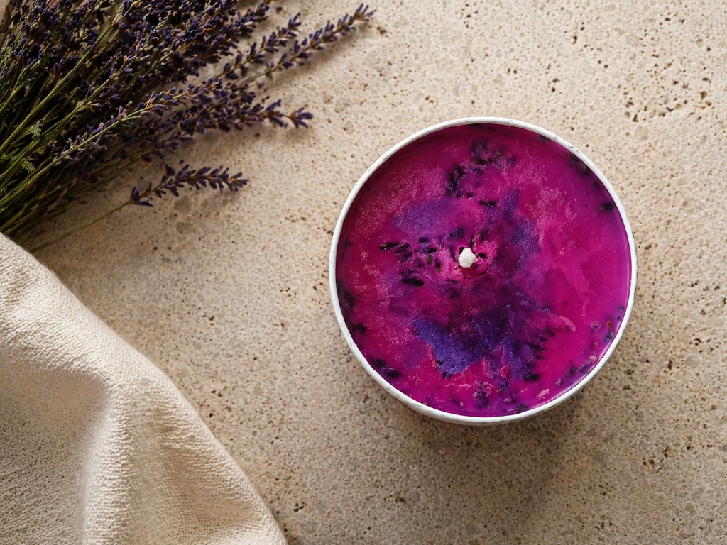 Aisiki Handmade Lavender Candle – Aromatherapy Candle for Relaxation, Sleep & Calm (Small)