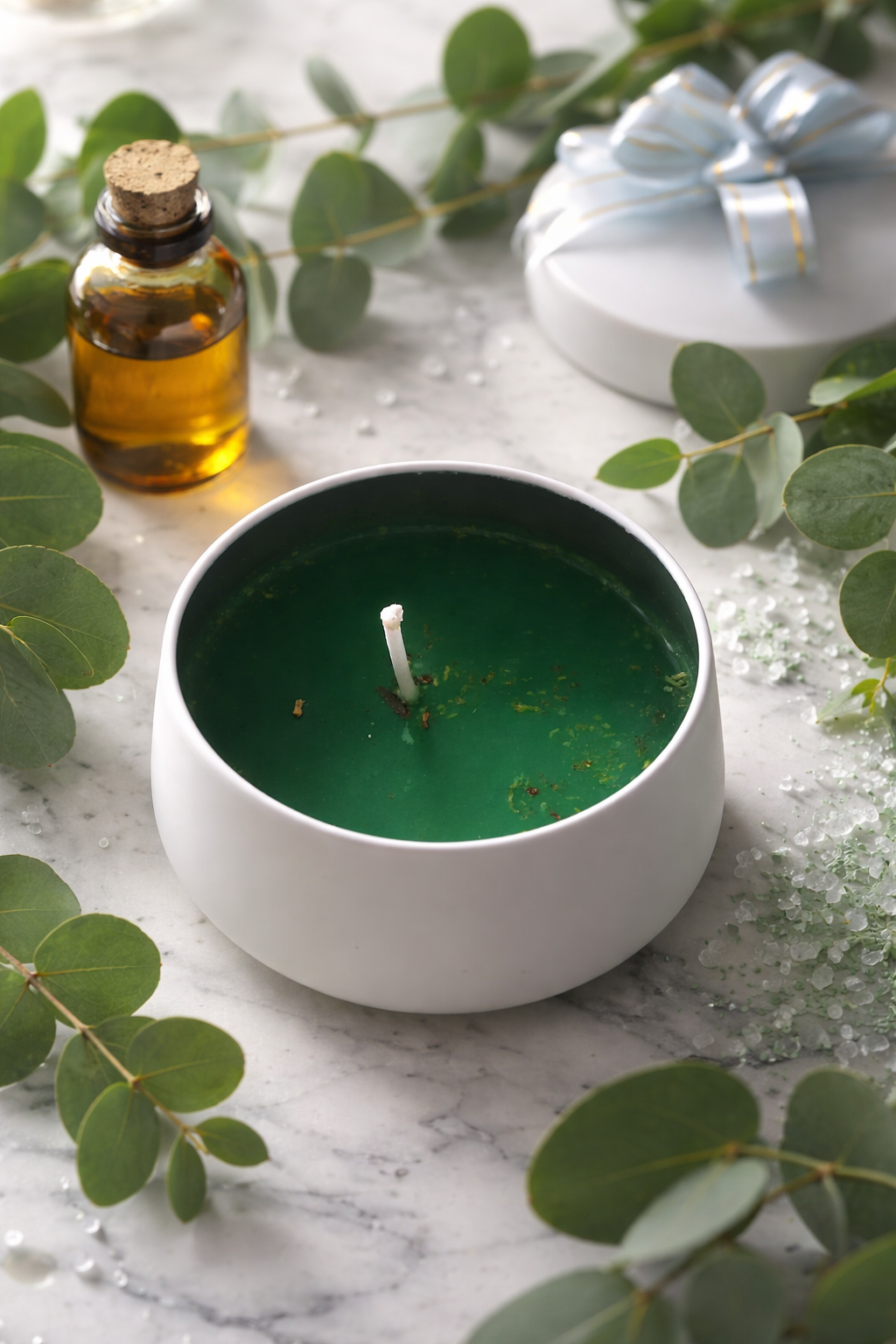 Aisiki Eucalyptus Handmade Candle – Relaxing Aromatherapy (Small)