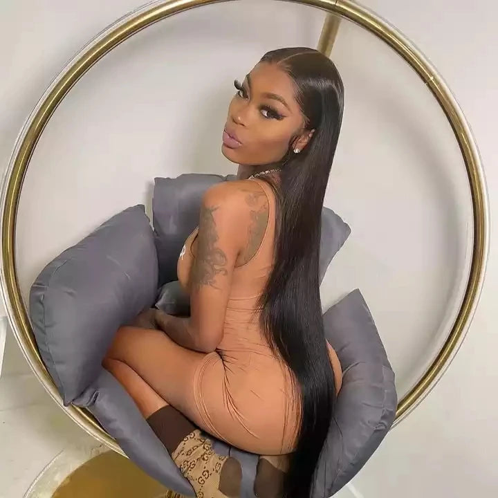 Black  long Lace Wig