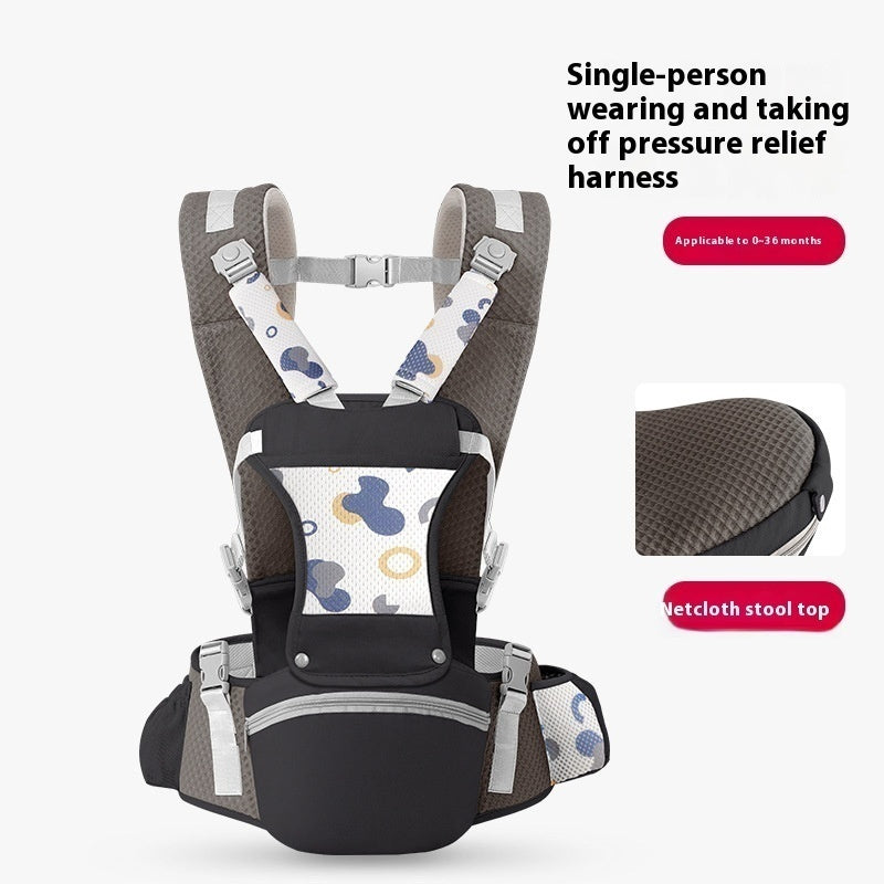 Baby Hip Seat Carrier Babyfor Child with Adjustable Strap Buckle Pocket Soft Inner Huge Storage