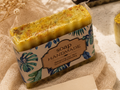 Lemon Coconut Shea Butter Square Soap with Oat &amp; Natural Seeds (External Use Only)
