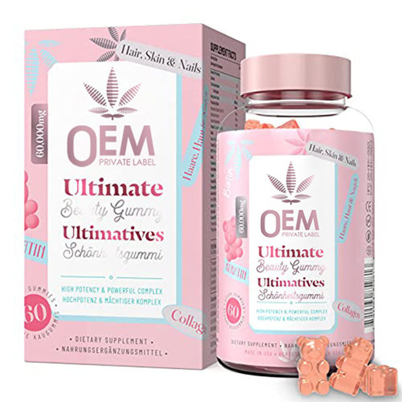 Hair Vitamin Jelly – Biotin, Collagen & Essential Vitamins for Hair Growth & Strength – 60 Gummies