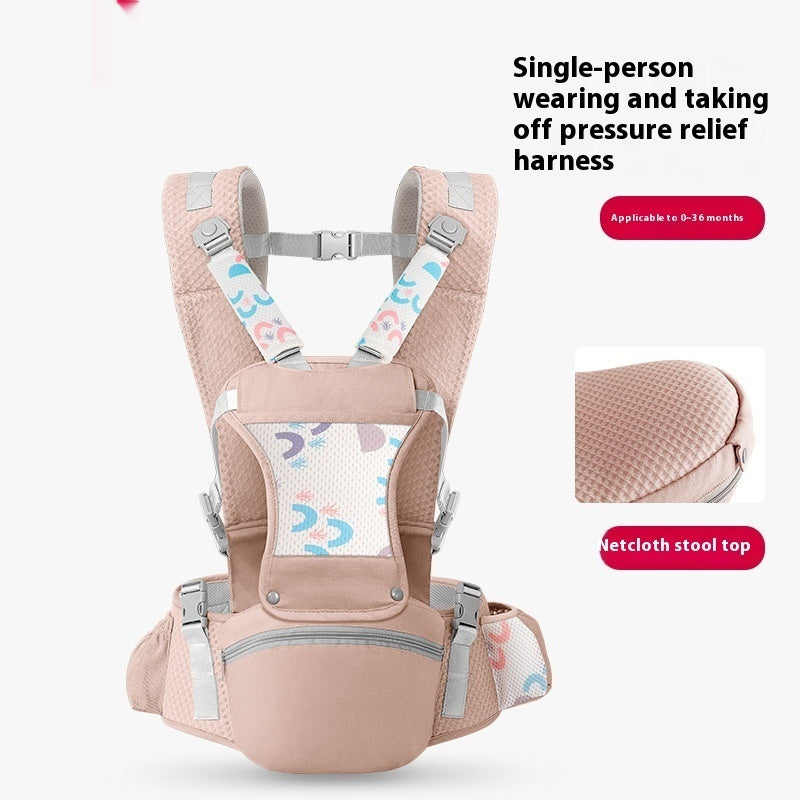 Baby Hip Seat Carrier Babyfor Child with Adjustable Strap Buckle Pocket Soft Inner Huge Storage