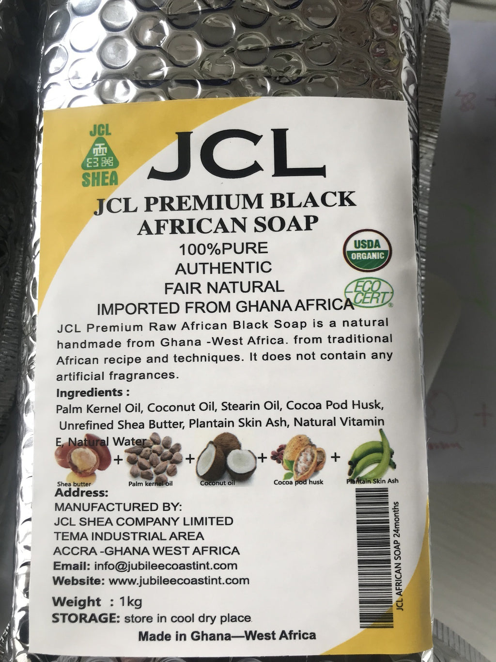 Ghana Raw African Black Soap for Glowing Skin – Natural Remedy for Acne & Eczema