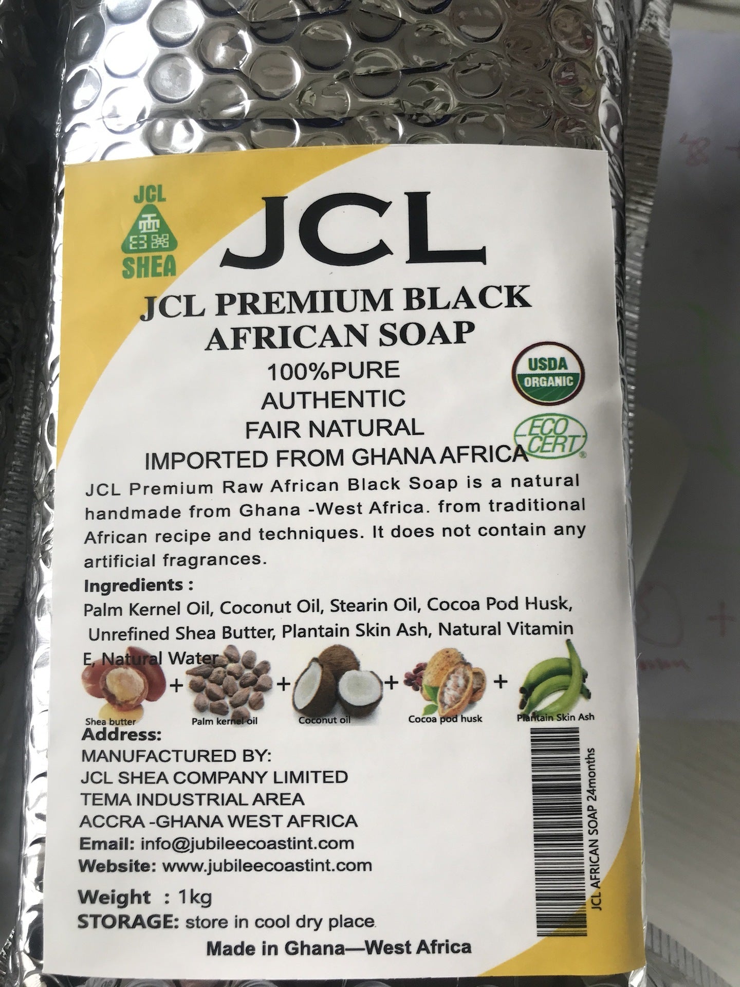 Ghana Raw African Black Soap for Glowing Skin – Natural Remedy for Acne & Eczema