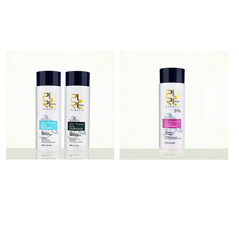 Keratin Hair Treatment & Purifying Shampoo – Straightens, Repairs & Smooths Damaged Hair