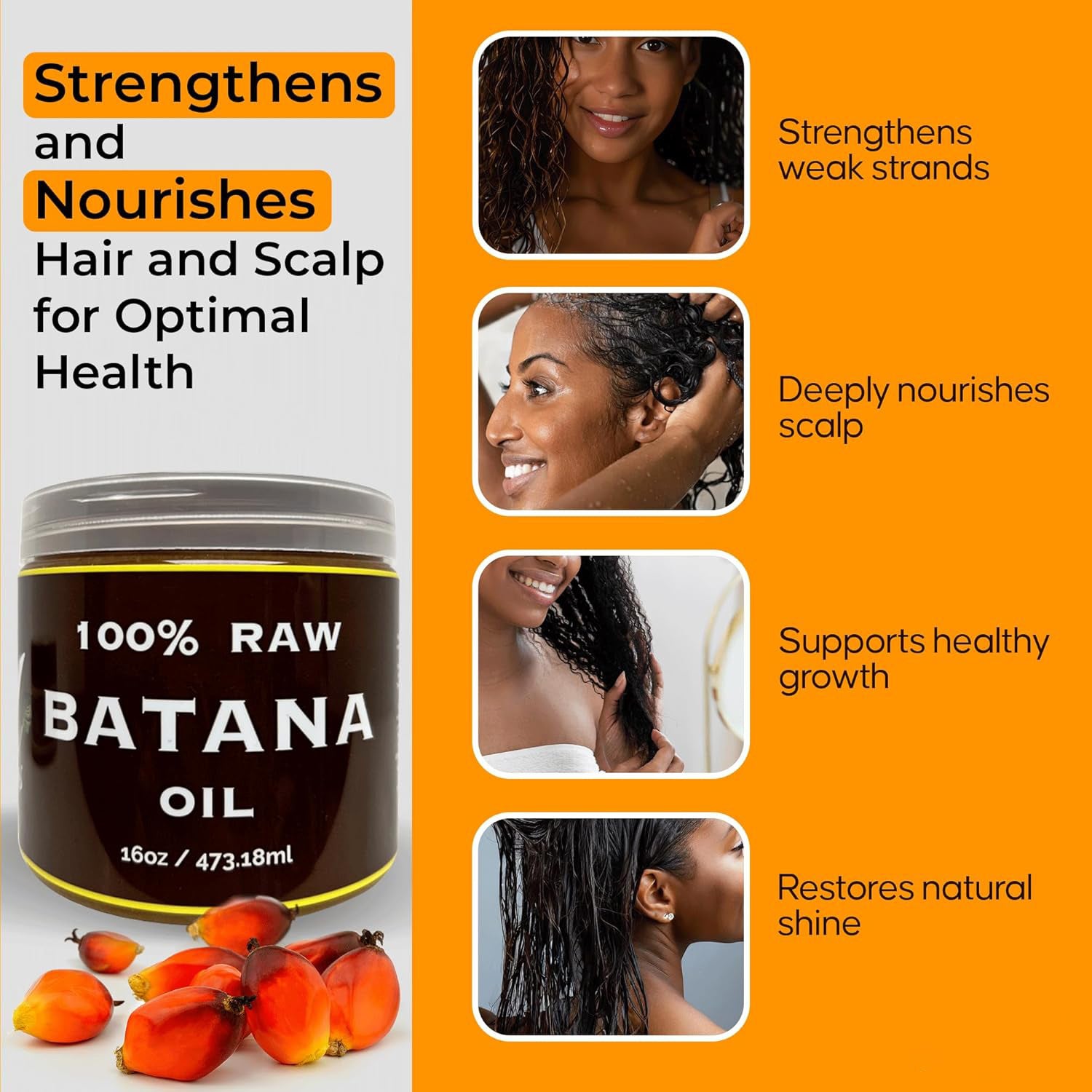 Batana Oil Hair Mask – Luxury Deep Moisture & Repair Treatment for Dry, Damaged Hair | 120ml