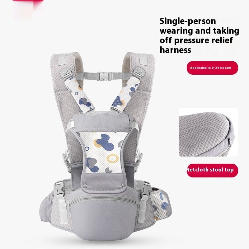 Baby Hip Seat Carrier Babyfor Child with Adjustable Strap Buckle Pocket Soft Inner Huge Storage