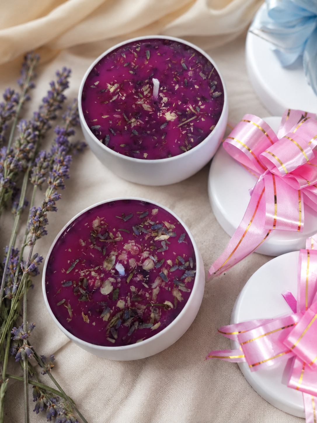 Aisiki Handmade Lavender Candle – Aromatherapy Candle for Relaxation, Sleep & Calm (Small)