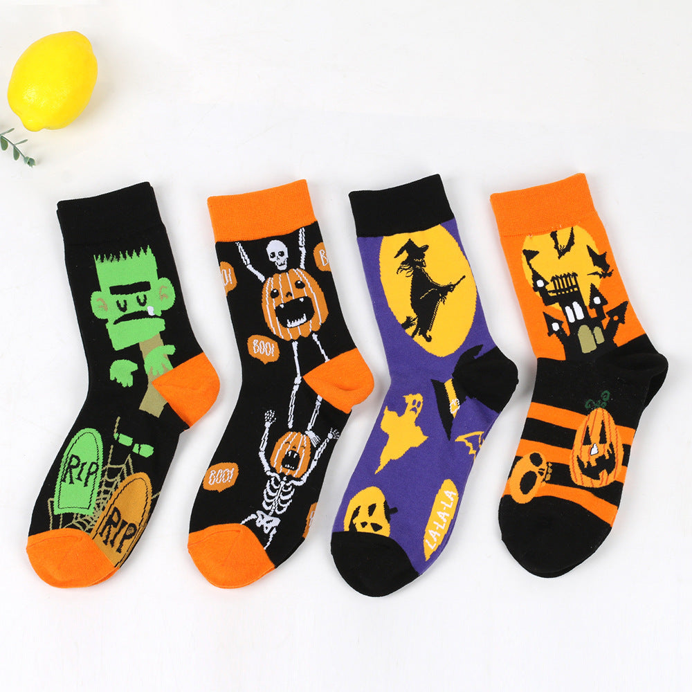 Halloween Cotton Socks Plus Size