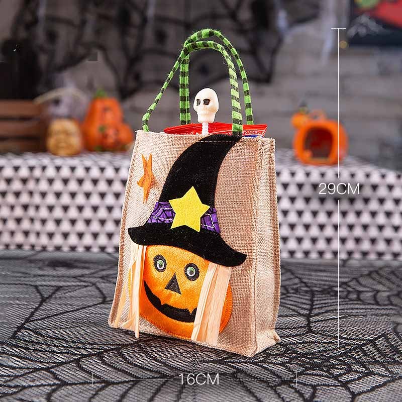Halloween Decoration Candy Portable Pumpkin Bag