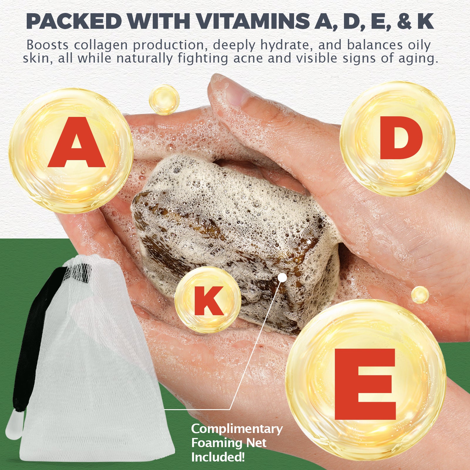 100g African Black Soap – Handmade Natural Skincare Bar for Acne & Oil Control